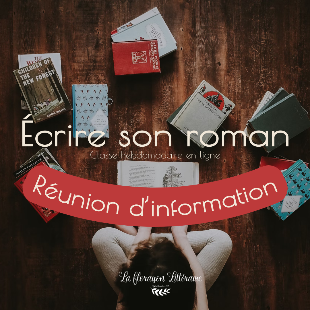 "Écrire son roman" - Réunion d'information - Inscriptions 2026-2027 - 30.06.26 - Zoom